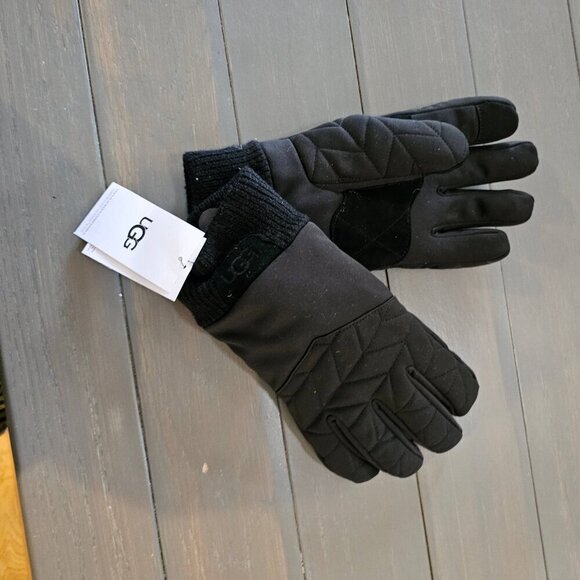 NWT UGG Men's Quilted Nylon Gloves Size Small - Picture 5 of 16